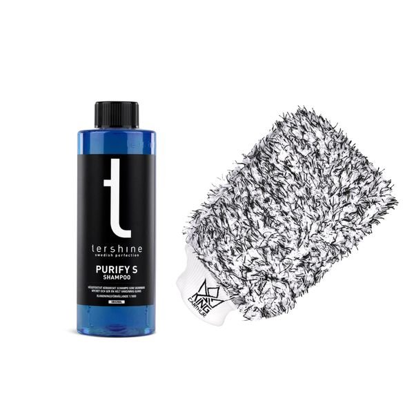 Bilschampo tershine Purify S, 500 ml + Wash Mitt