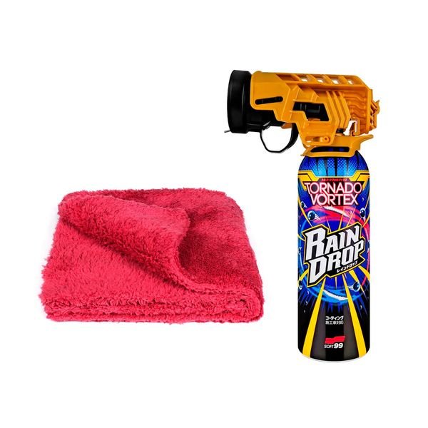 Snabbförsegling Soft99 Raindrop Tornado Vortex, 300 ml, Snabbförsegling + Polerduk