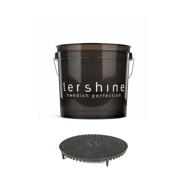 Tvätthink tershine 13 liter, 1 st + Raster (smutsavskiljare)