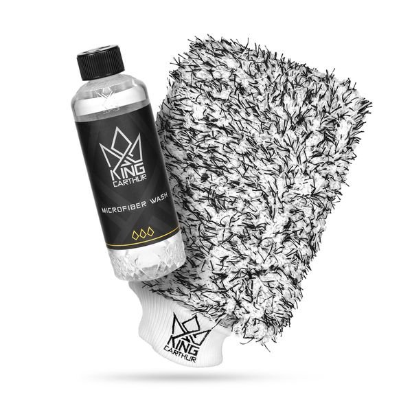 Tvätthandske King Carthur Premium Microfiber Wash Mitt, Tvätthandske + Mikrofiberrengöring