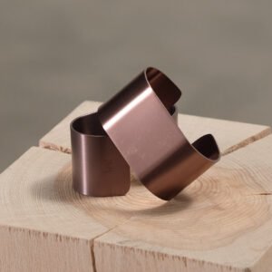 Aida Raw servetthållare roséguld, set om 4