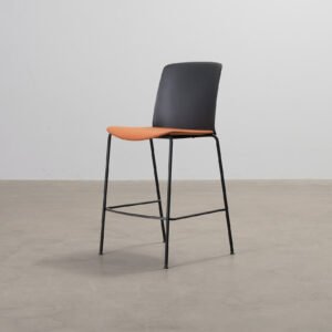 Arper Mixu barstol svart / orange