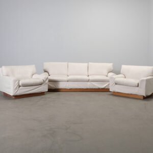 Vintage soffgrupp inkl. 3-sits soffa och två fåtöljer