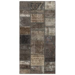 Vintage Patchwork orientalisk matta 76 x 156 cm