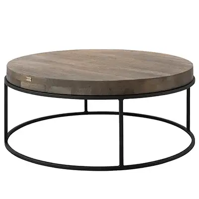 Artwood, Soffbord Carlisle Ø90 cm silver back