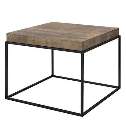 Artwood, Sidobord Carlisle 65x65 cm silver back