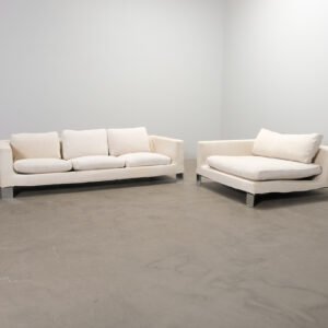 Minotti 4-sits soffgrupp naturvit