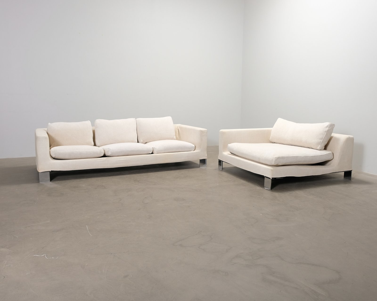 Minotti 4-sits soffgrupp naturvit