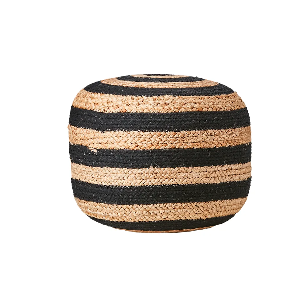 Affari of Sweden, JUNI sittpuff svart/natur