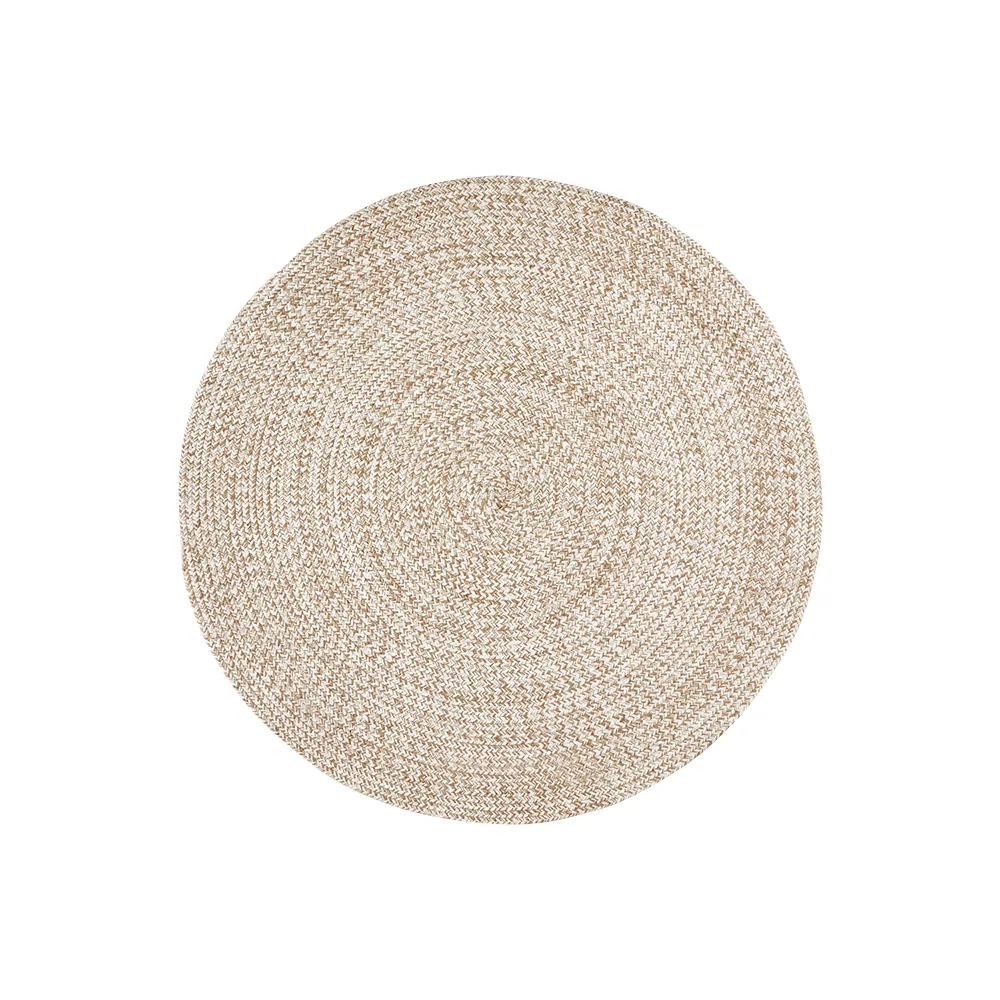 Affari of Sweden, JUNI matta natur/vit Ø120 cm