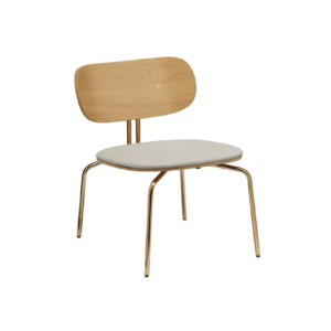 Umage Curious Lounge fåtölj mässing / White Sands