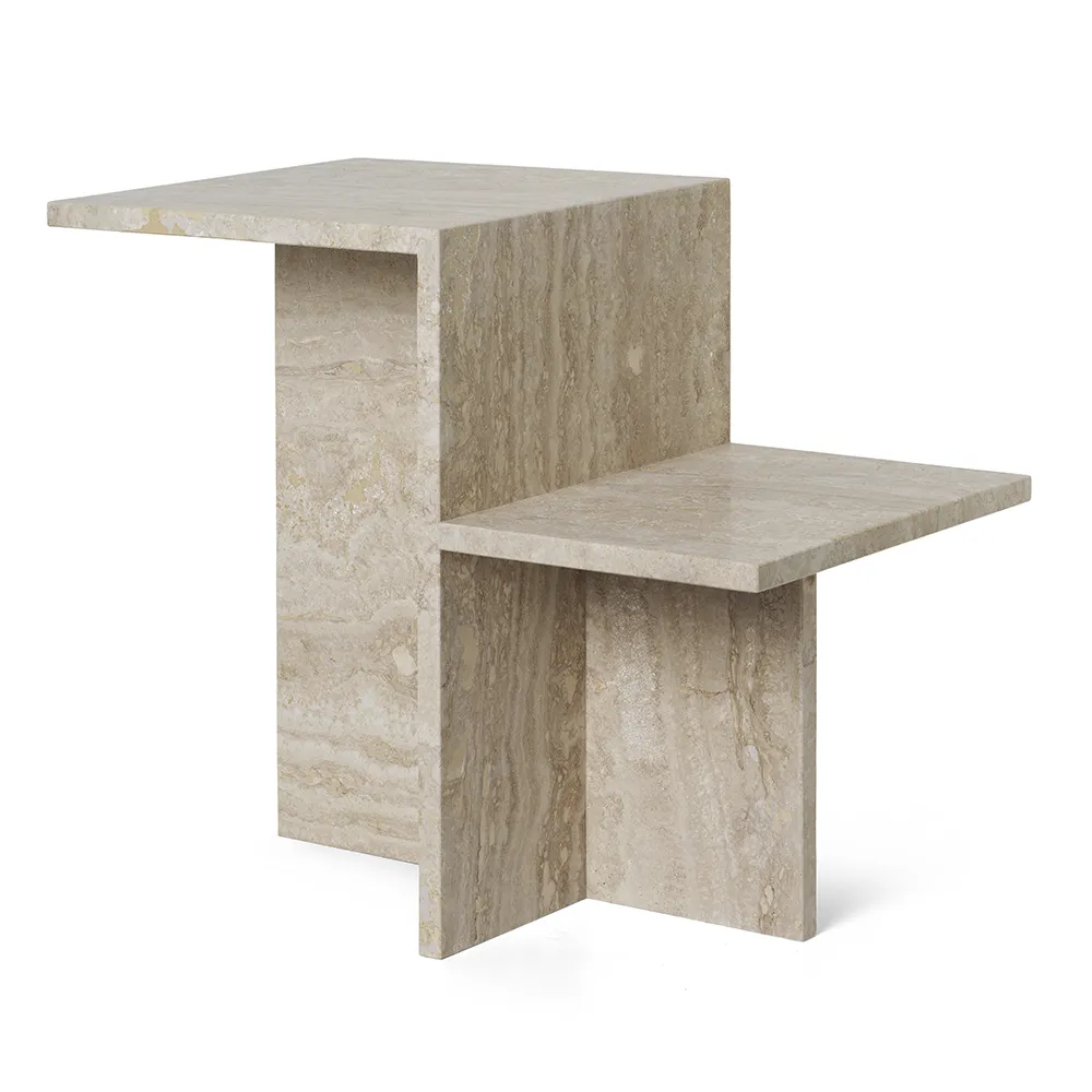 Ferm Living, Distinct Side Table - Travertine