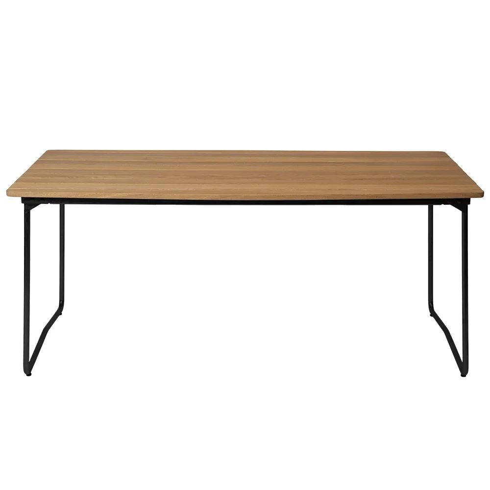 Grythyttan Stålmöbler, Bord B31 170 Oljad ek / svart stativ