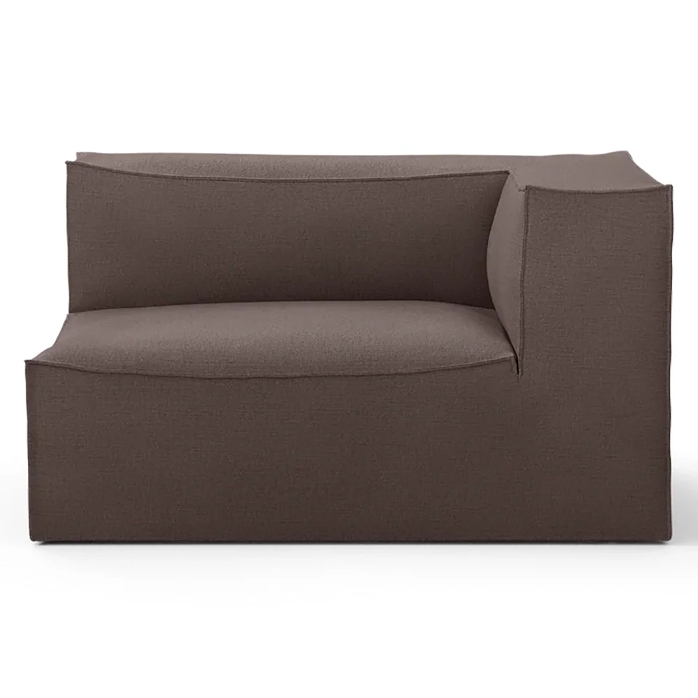 Ferm Living, Catena Sofa Armrest Right L401  - Hot Madison  - Brown