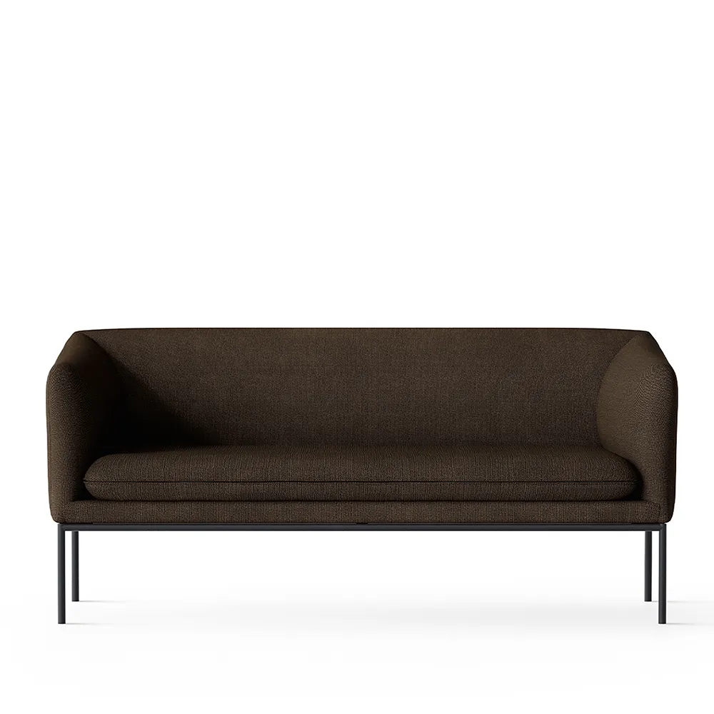 Ferm Living, Soffa 2-Sits Turn Hallingdal Dark Brown
