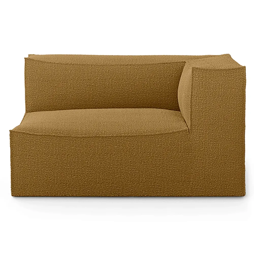Ferm Living, Catena Sofa Armrest Right L401 - Wool Boucle - Sugar Kelp