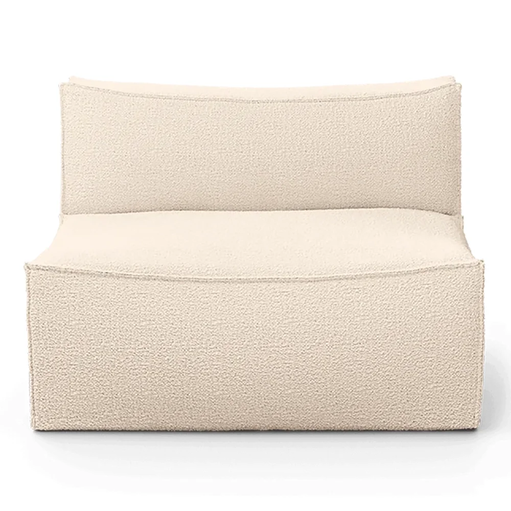 Ferm Living, Catena Sofa Center L100 Wool Boucle - Off-white