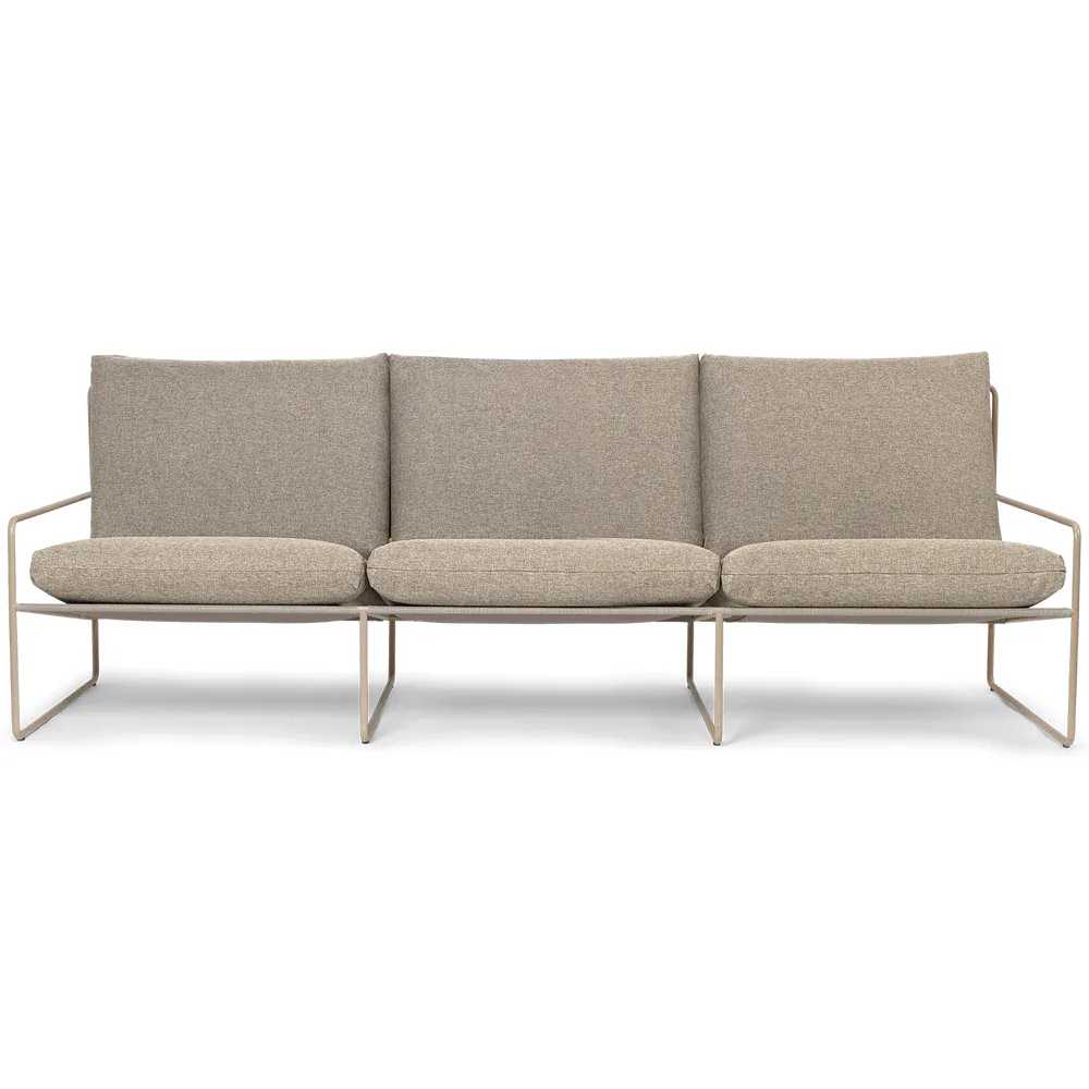 Ferm Living, Desert 3-sits soffa Cashmere/Dark Sand