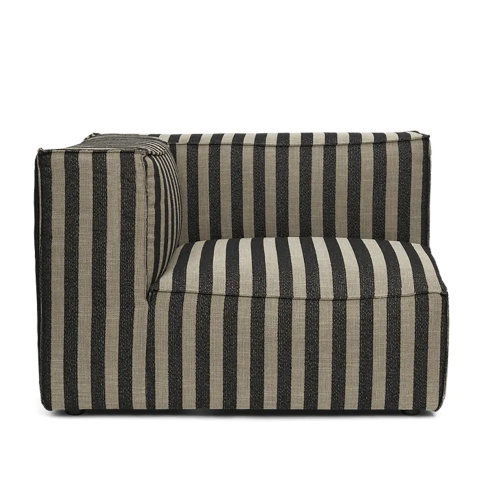 Ferm Living, Catena Sofa Armrest Left S400 - Louisiana - Sand/Black