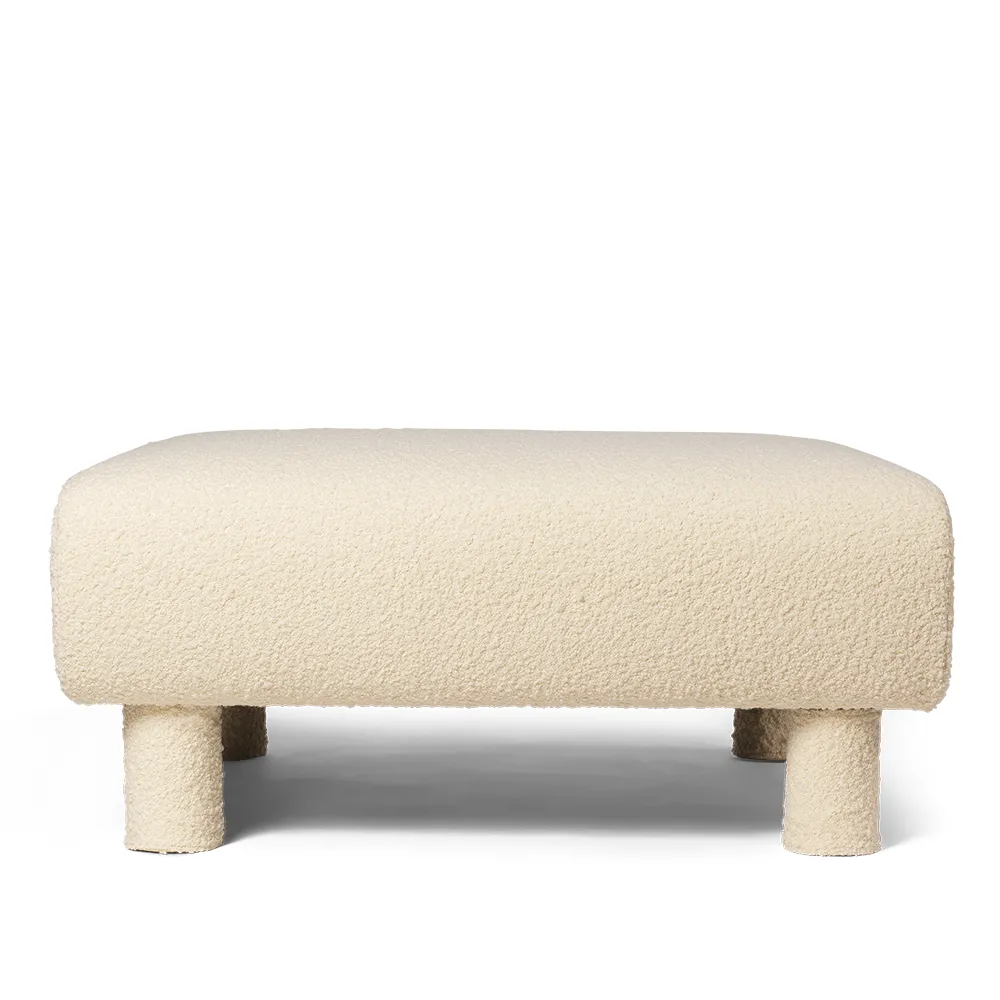Ferm Living, Dase Ottoman Nordic Bouclé - Off-White