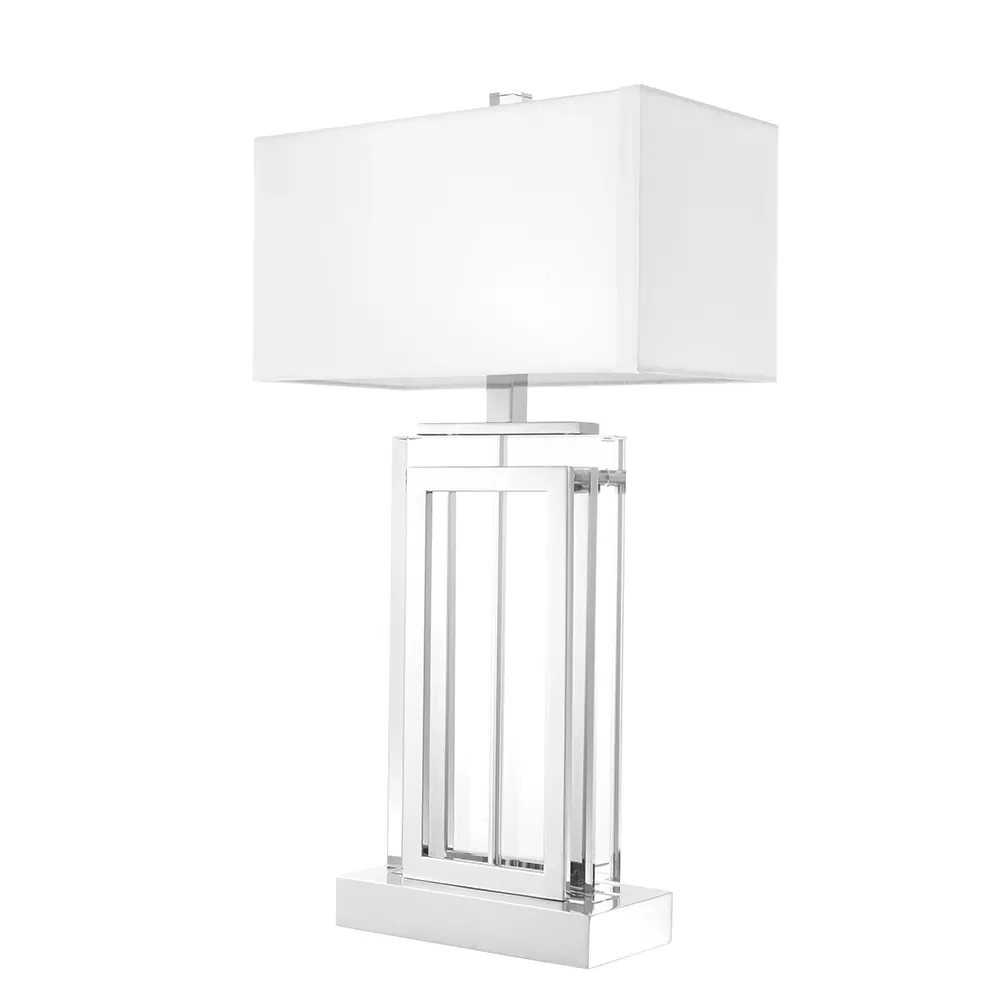 Eichholtz, Bordslampa Arlington Crystal Nickel