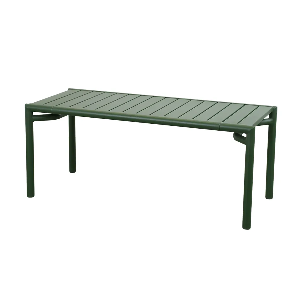 Cane-line, Bliss soffbord/bänk Dark green, aluminium