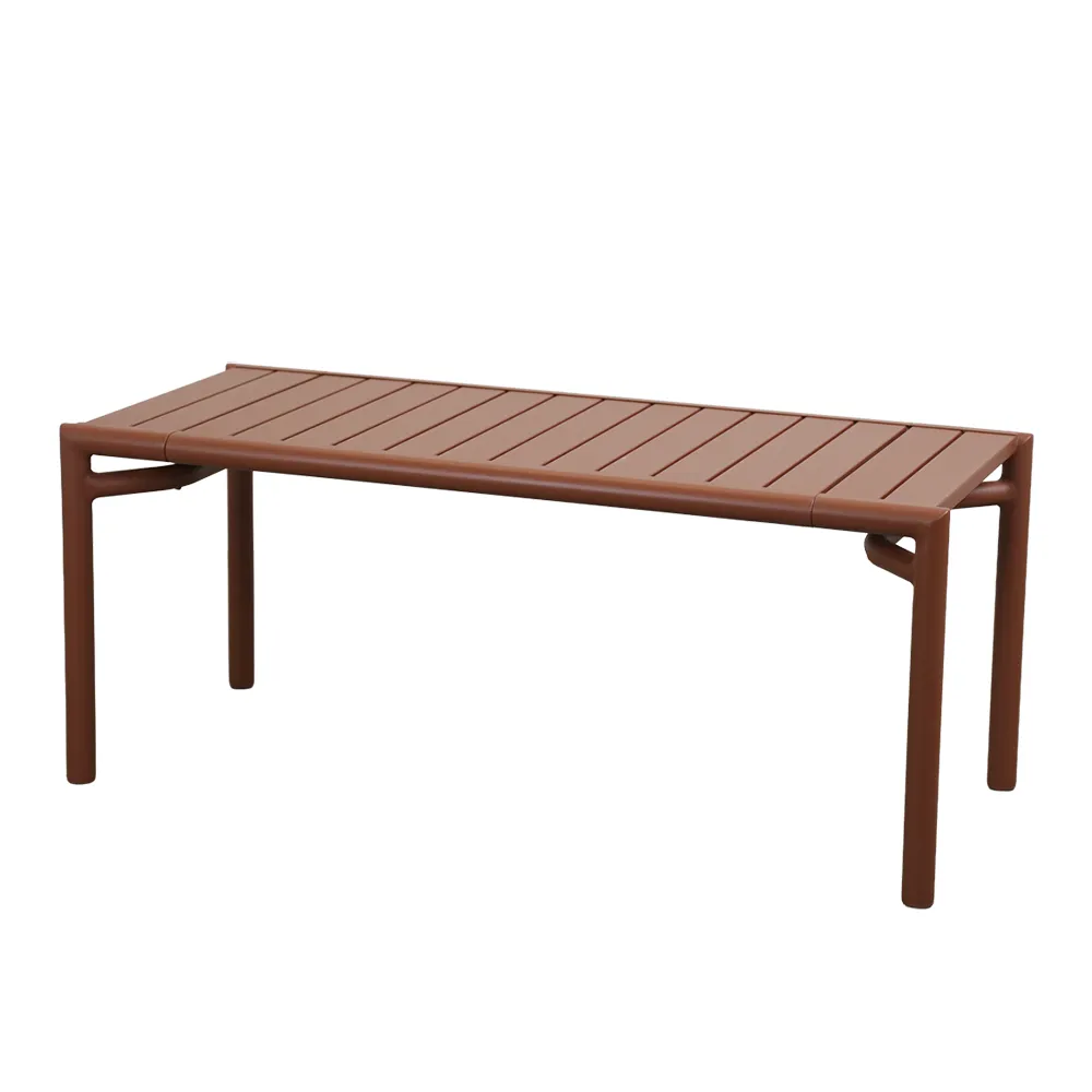 Cane-line, Bliss soffbord/bänk Desert red, aluminium