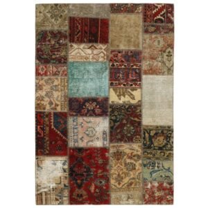 Vintage Patchwork orientalisk matta 143 x 202 cm
