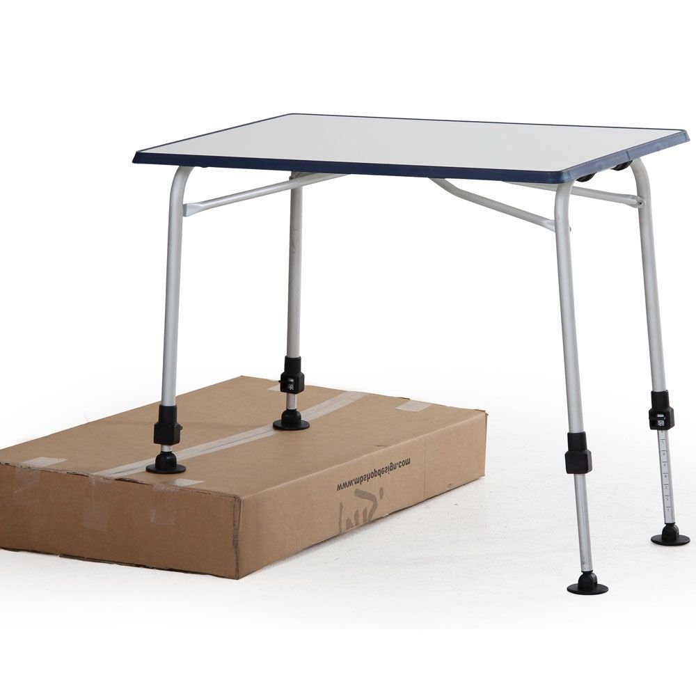 Brafab, Volga campingbord silver/vit 60x80 cm