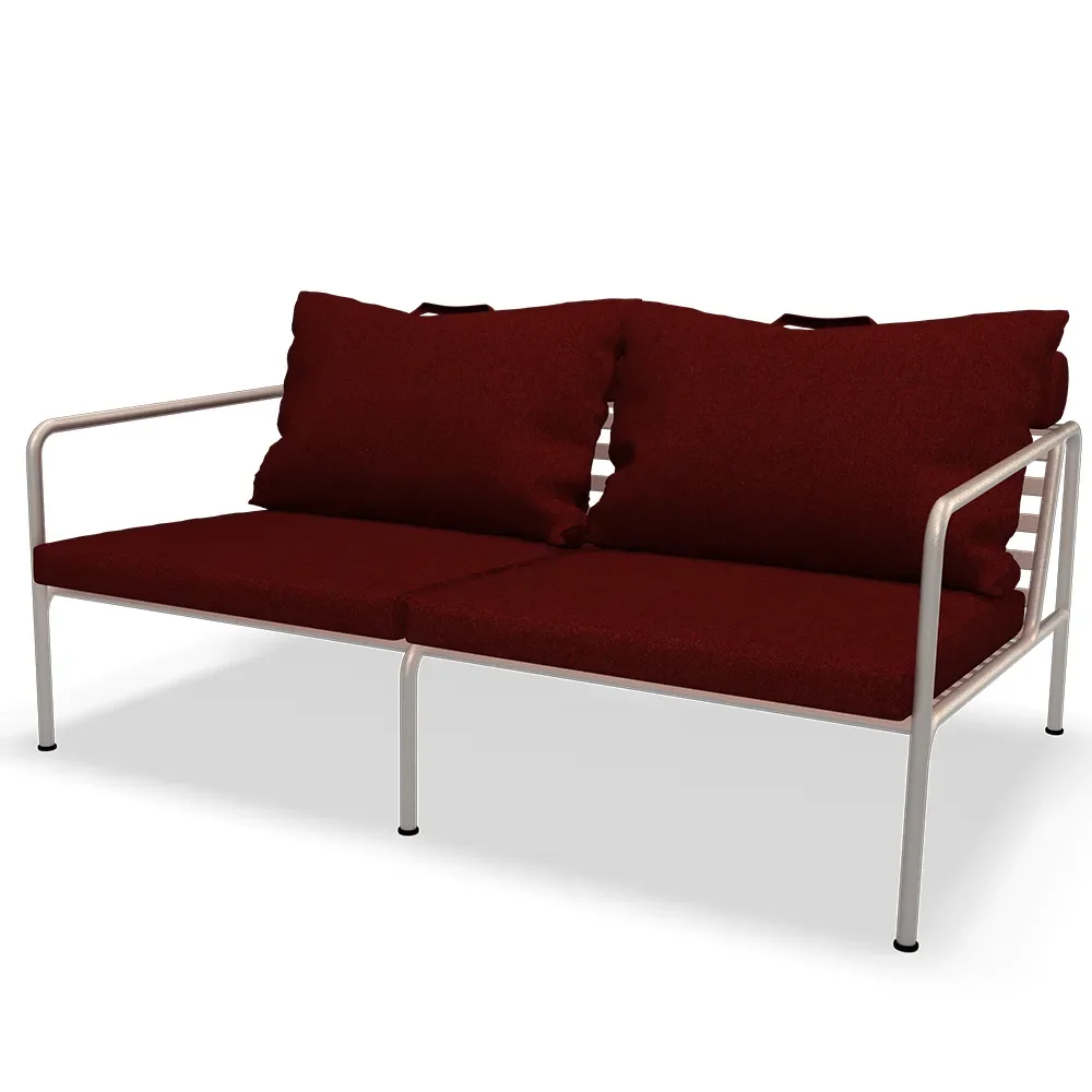 Houe, Avon 2-sits soffa Scarlet/White