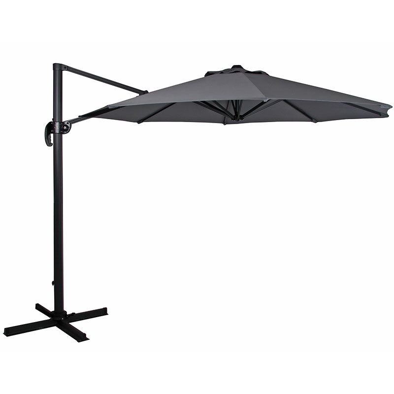 Brafab, Linz Frihängande Parasoll 300 Cm Grå/Grå