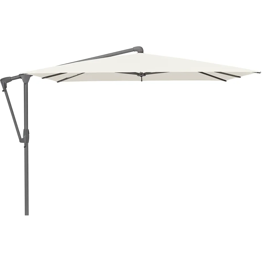 Glatz, Sunwing Casa frihängande parasoll 270x270 cm kat.2 antracite alu / 158 off white
