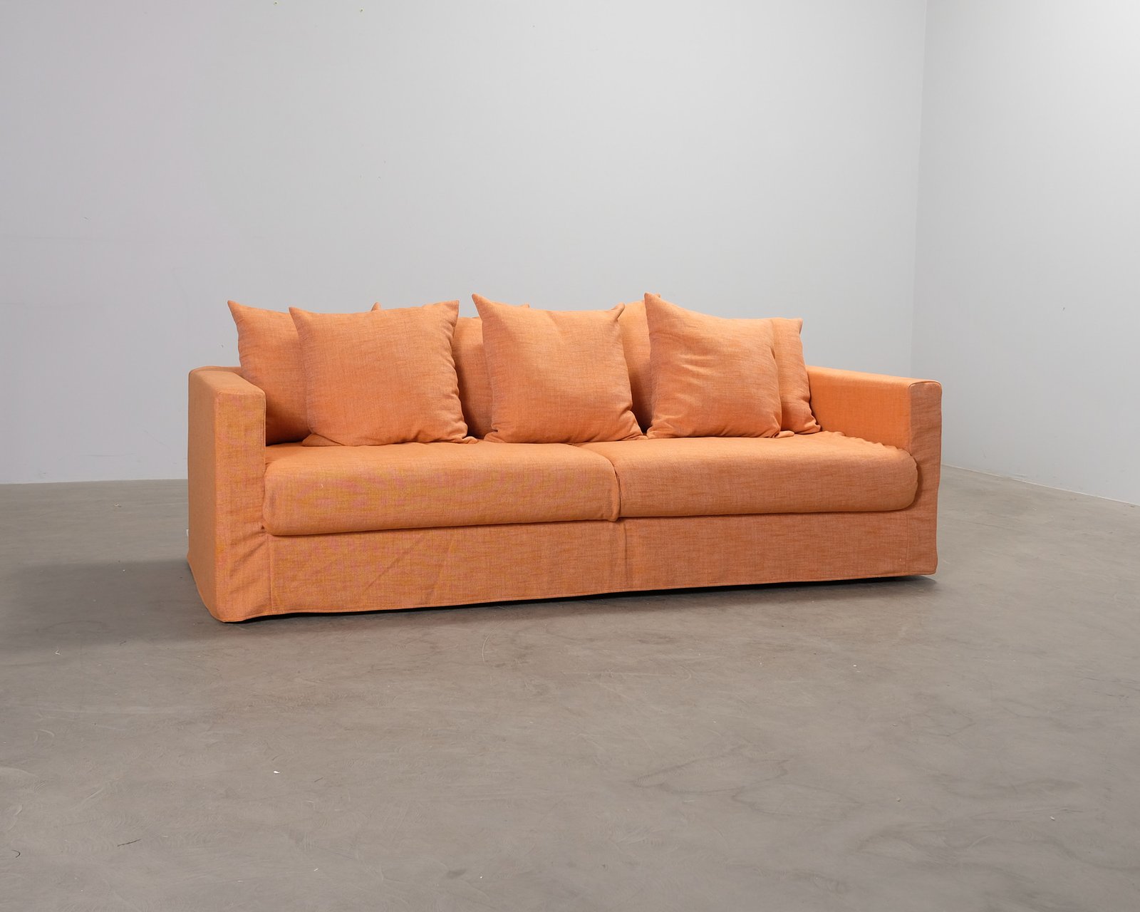 Take Two by Mjuk Margot 3-sitssoffa med utbytbar klädsel blå & orange