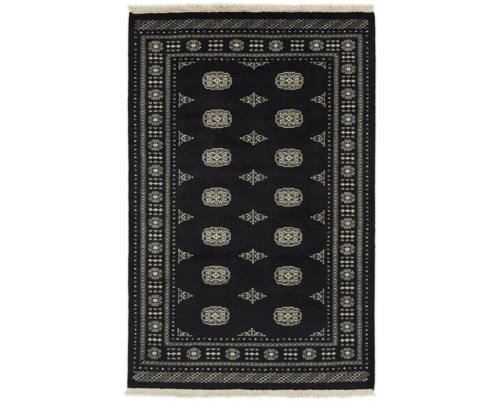 Pakistan handknotted orientalisk matta 140 x 210 cm