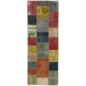 Vintage Patchwork orientalisk matta 75 x 207 cm