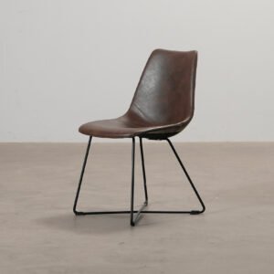 In Living Viktor matstol brun läder