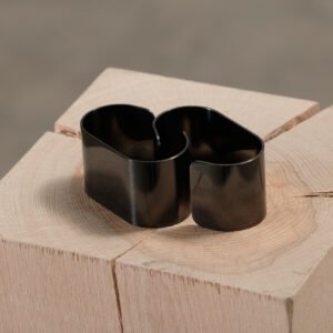 Aida Raw servetthållare svart, set om 4