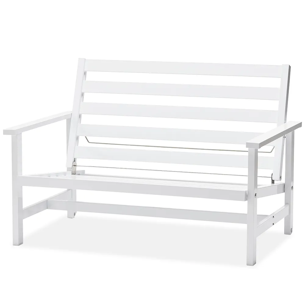 Fri Form, Soffa 2-Sits Vit Alu