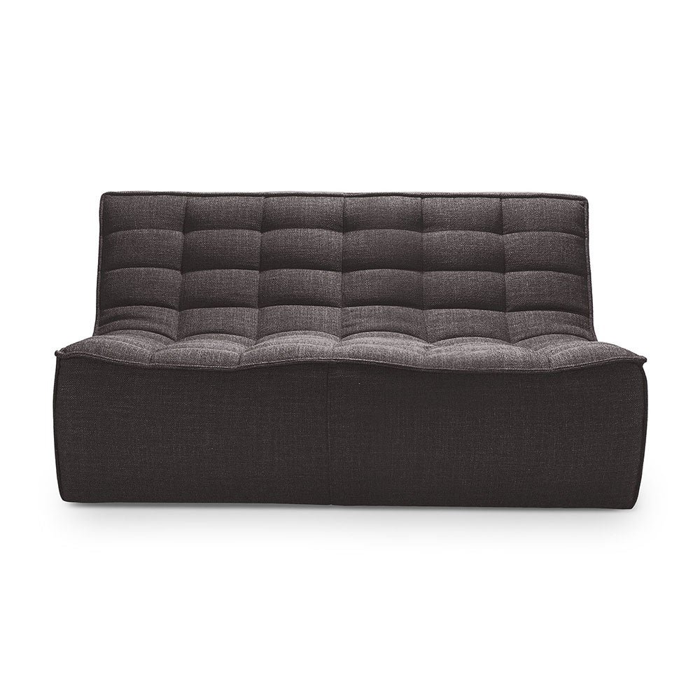 Ethnicraft, N701 2-sits soffa Dark Grey