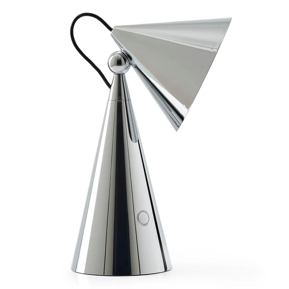 Tom Dixon, Pose Portabel lampa Silver LED