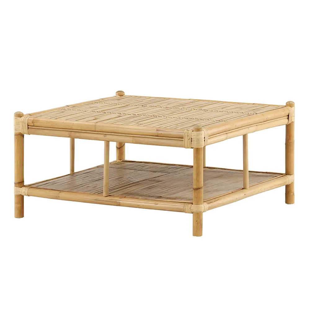 Venture Design, Cane soffbord 90x90 cm Bambu