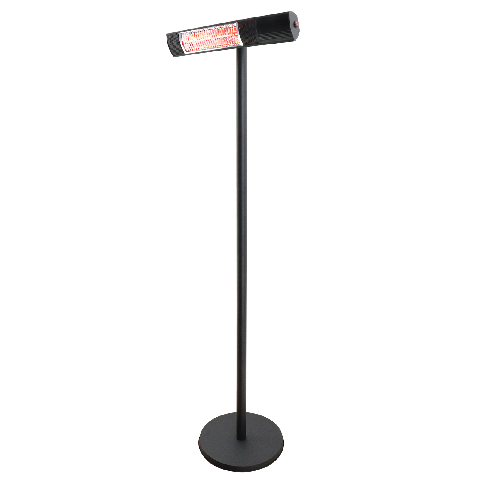 Terrassvärmare 500/1000/1500W golvmodell, fjärrkontroll, RGT HORTUS, svart