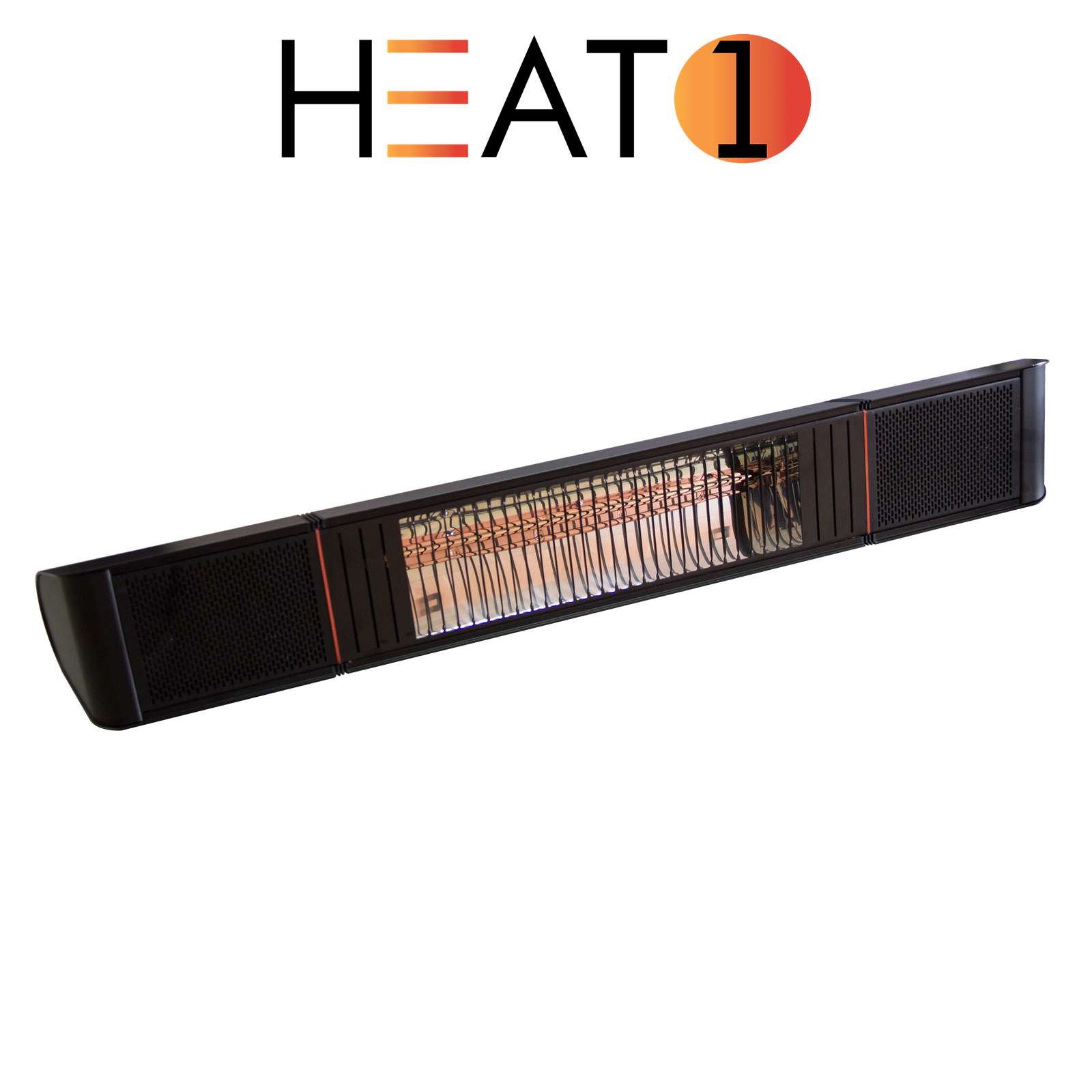 Terrassvärmare ECO pro-line 2000W, BT, app och högtalare HEAT1, svart