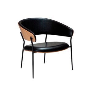 Dan-Form Crib loungestol svart / ek