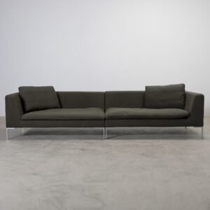 B&B Italia Charles 4-sits soffa mörkgrön