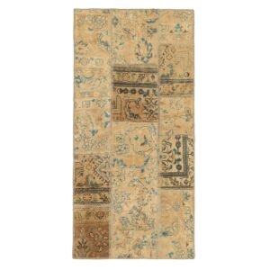 Vintage Patchwork orientalisk matta 74 x 153 cm