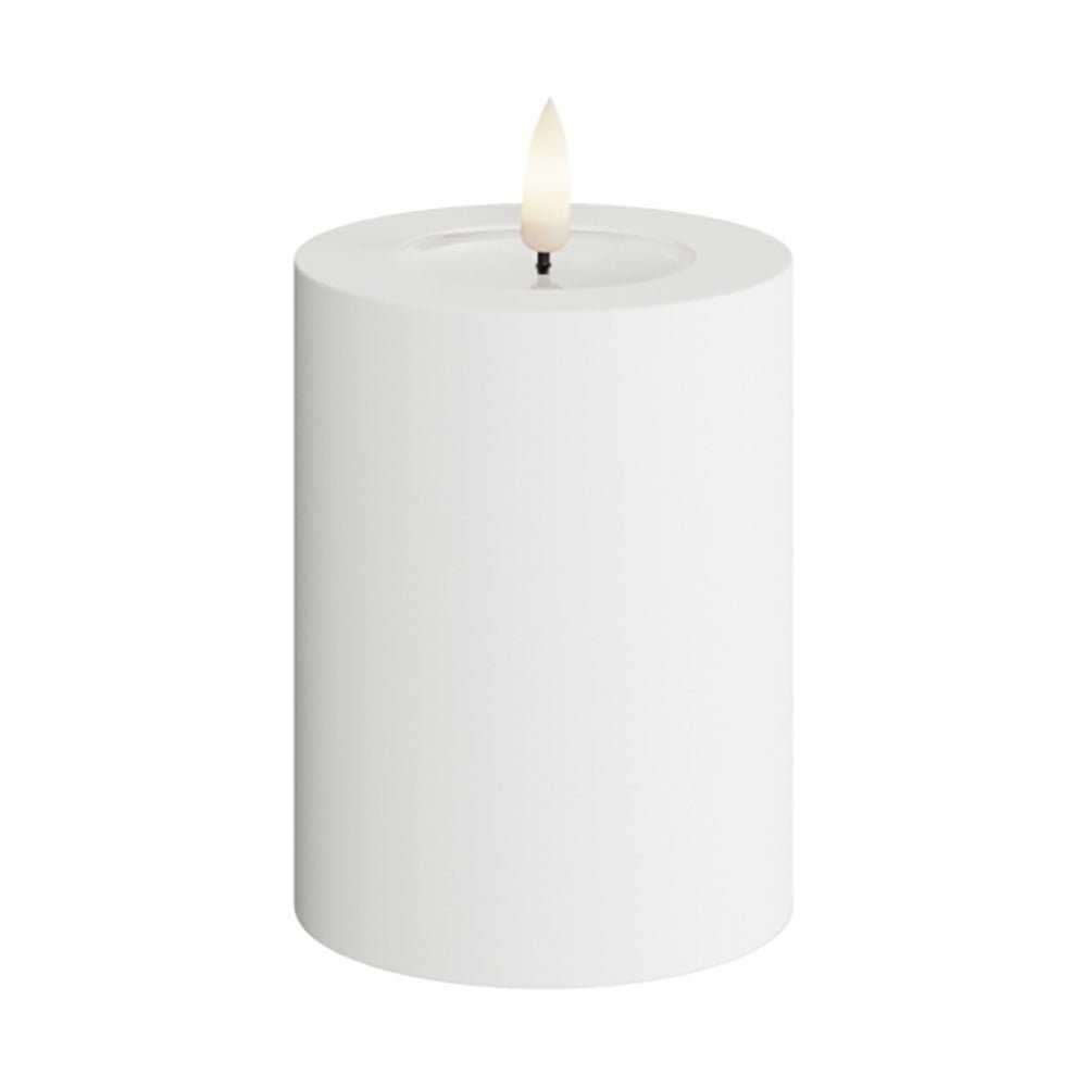 Deluxe Homeart, LED blockljus utomhus  7,5x10 cm vit