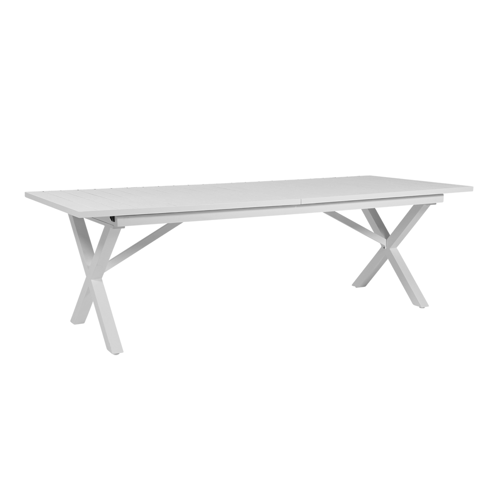 Brafab, Hillmond bord 100x240-310  cm vit