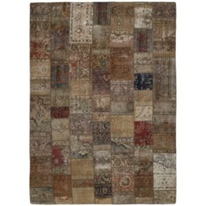 Vintage Patchwork orientalisk matta 299 x 417 cm