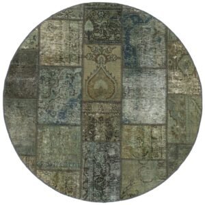 Vintage Patchwork orientalisk matta ø 150 cm